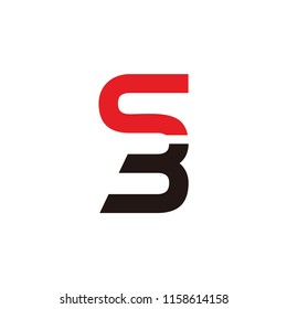 sb letter with worm icon vector logo. sb letter vector logo