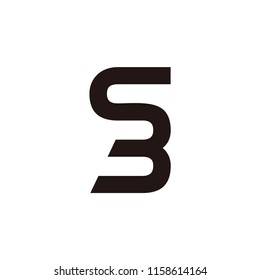 sb letter with worm icon vector logo. sb letter vector logo