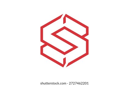 O logotipo elegante das letras SB emoldurado dentro de um hexágono simples delineado em linhas finas e limpas. O design geométrico minimalista transmite equilíbrio, estrutura e sofisticação moderna, ideal para marcas contemporâneas.