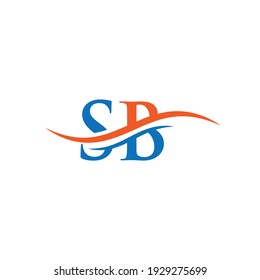 Sb Linked Logo Business Company Identity Stock Vector (Royalty Free ...