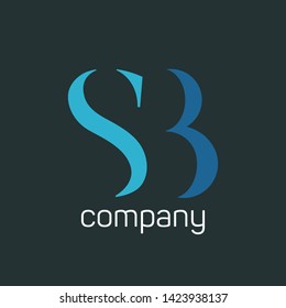 SB logo design. Design for company logo. SB monogram logo.