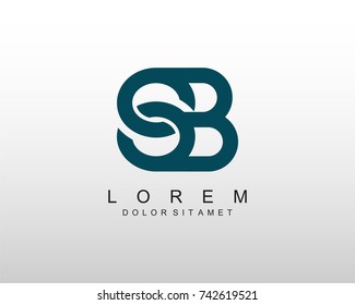 SB Logo Letter Design Template Element