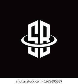 SB monogram logo in a hexagon style and surrounded by a ring
