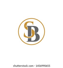 SB simple logo icon design vector