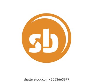 SB sport emblem or team logotype. Ball logo with a combination of Initial letter S and B for balls shop, sports company, training, club badge. Vector illustration.