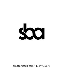 Sba Letter Original Monogram Logo Design