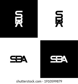 Sba Letter Original Monogram Logo Design