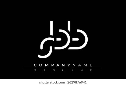 SBB design de letra abstrata. Design de logotipo comercial moderno com tipografia abstrata e estilo contemporâneo
