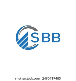 SBB Flat accounting logo design on white background. SBB creative initials Growth graph letter logo concept.SBB business finance logo design.	
