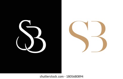 SB,BS ,S ,B  Abstract Letters Logo Monogram