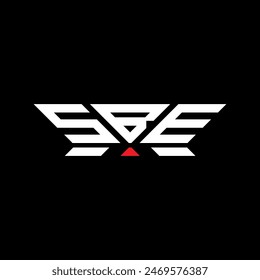 Diseño de Vector con logotipo de letras de SBE, logotipo sencillo y moderno de SBE. Diseño alfabético de lujo de SBE  