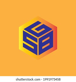 Diseño del logotipo de letras SBG con fondo en ilustrador, logotipo vectorial estilo moderno de superposición de tipos de letra del alfabeto. diseños de caligrafía para logotipo, afiche, invitación, etc.