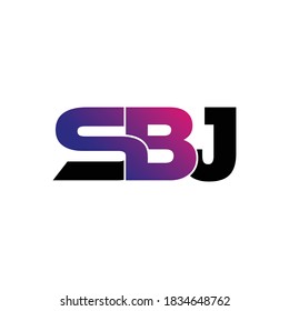 vector de diseño del logotipo de la letra SBJ