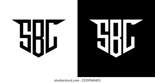Diseño de logotipo de letra SBL con fondo blanco en ilustrador, estilo de superposición de fuente de alfabeto moderno de logotipo de Vector, diseños de caligrafía para logotipo, póster, invitación, etc.