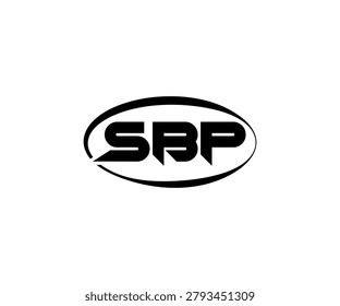 SBP Abstract Modern Lettermark Logo Design. Calligraphy professional initials vector logo Design.