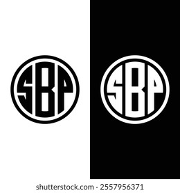 SBP Letter Monogram Logo Design Vector Stock Vector