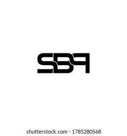 originales Monogramm-Logo-Design mit SBP-Buchstaben