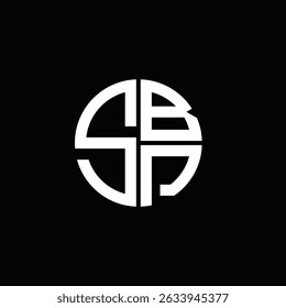 SBP logo SBP icon SBP monogram SBP letter minimalist Circle flat Unique modern abstract logo design.
