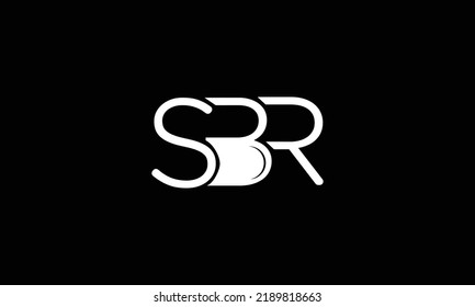 SBR letter logo creative design. SBR unique design