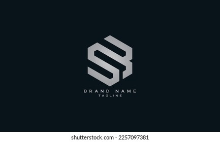 SBR, SB, SR, Abstract initial monogram letter alphabet logo design