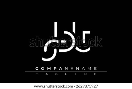 SBT abstract letter design. Modern Business Logo Design With Abstract Typography and Contemporary Style