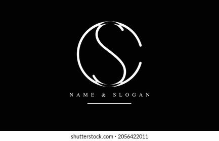 SC, CS abstract letters logo monogram