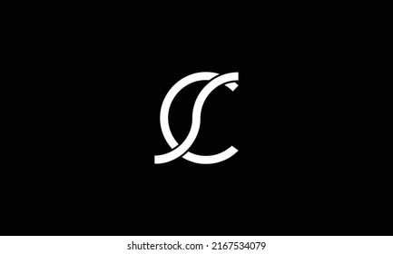 Sc Cs Abstract Letters Logo Monogram Stock Vector (Royalty Free ...