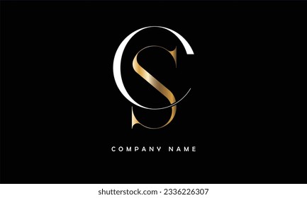 SC, CS Abstract Letters Logo Monogram