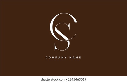 SC, CS Abstract Letters Logo Monogram