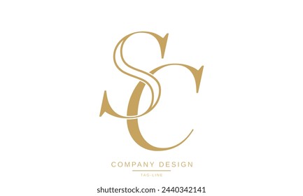 SC, CS Abstract Letters Logo Monogram Design Icon