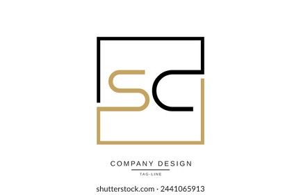 SC, CS Abstract Letters Logo Monogram Design Icon