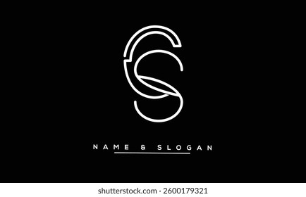 SC, CS Abstract Letters Logo Monogram