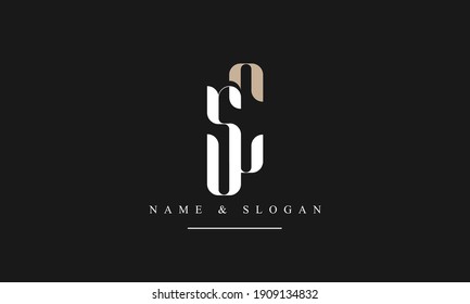 SC CS abstract vector logo monogram template