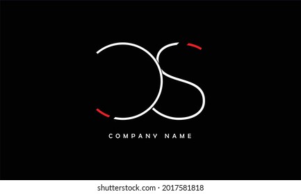 SC, CS Alphabets Letters Logo Monogram