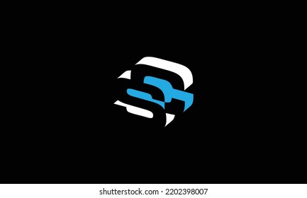 SC CS Letter Initial Logo Design Template Vector Illustration 