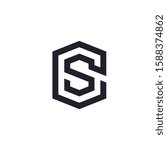 SC or CS letter logo design vector template.
