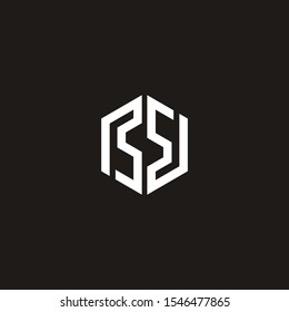 SC or CS letter logo vector abstract