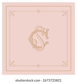 SC, CS, logotipo SC, Letra SC, Monograma SC, Logotipo para Casamento, monograma para Casamento, Monograma de Casamento, Logotipo de Casamento, Design de Logotipo, Monograma Vintage