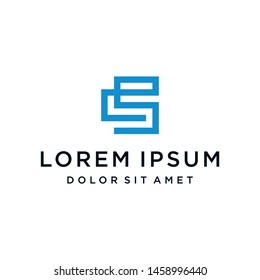 SC CS Logo Monogram Icon Vector Template