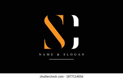 SC CS S C abstract vector logo monogram template