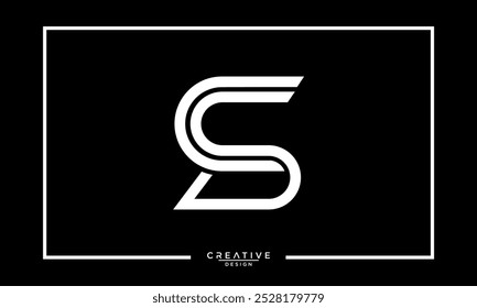 SC, CS, S, C, Letras abstratas Monograma de logotipo