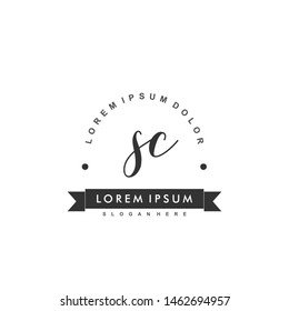 SC Initial beauty monogram logo vector