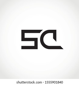 SC initials logo template vector illustration.