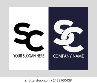  SC letzteres Logo.SC abstract.SC letzteres Vektor Design.SC Monogramm Logo Design .Company Logo
