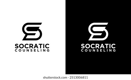 SC Letter Initial Logo Design Template Vector