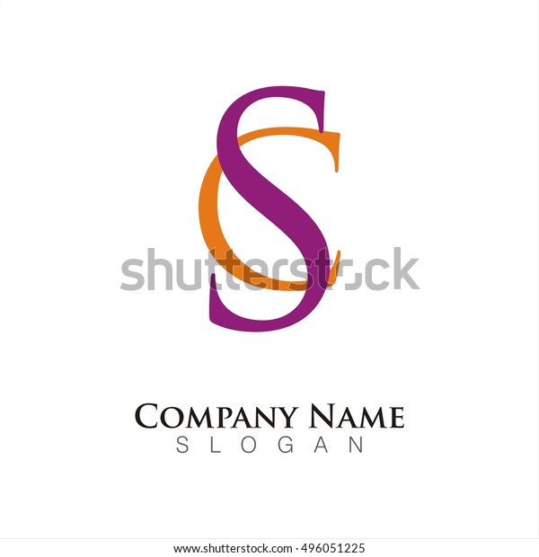 Sc Letter Logo Stock Vector (Royalty Free) 496051225