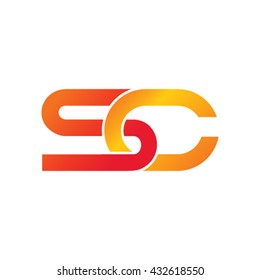 SC Letter Logo Design.