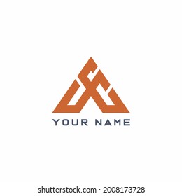 SC letter logo design for company
