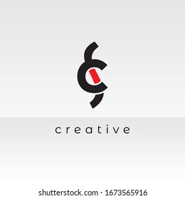 SC Letter Logo Design with Creative Modern Trendy Typography.