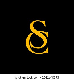 SC Letter Logo Design. Creative Modern S C Letters icon vector Illustration.